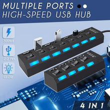 Load image into Gallery viewer, ✔️Multiple Ports High-Speed USB Hub