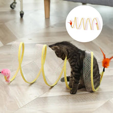 Load image into Gallery viewer, Folded Cat Tunnel Toy