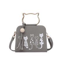 Load image into Gallery viewer, Printed kitten handbag