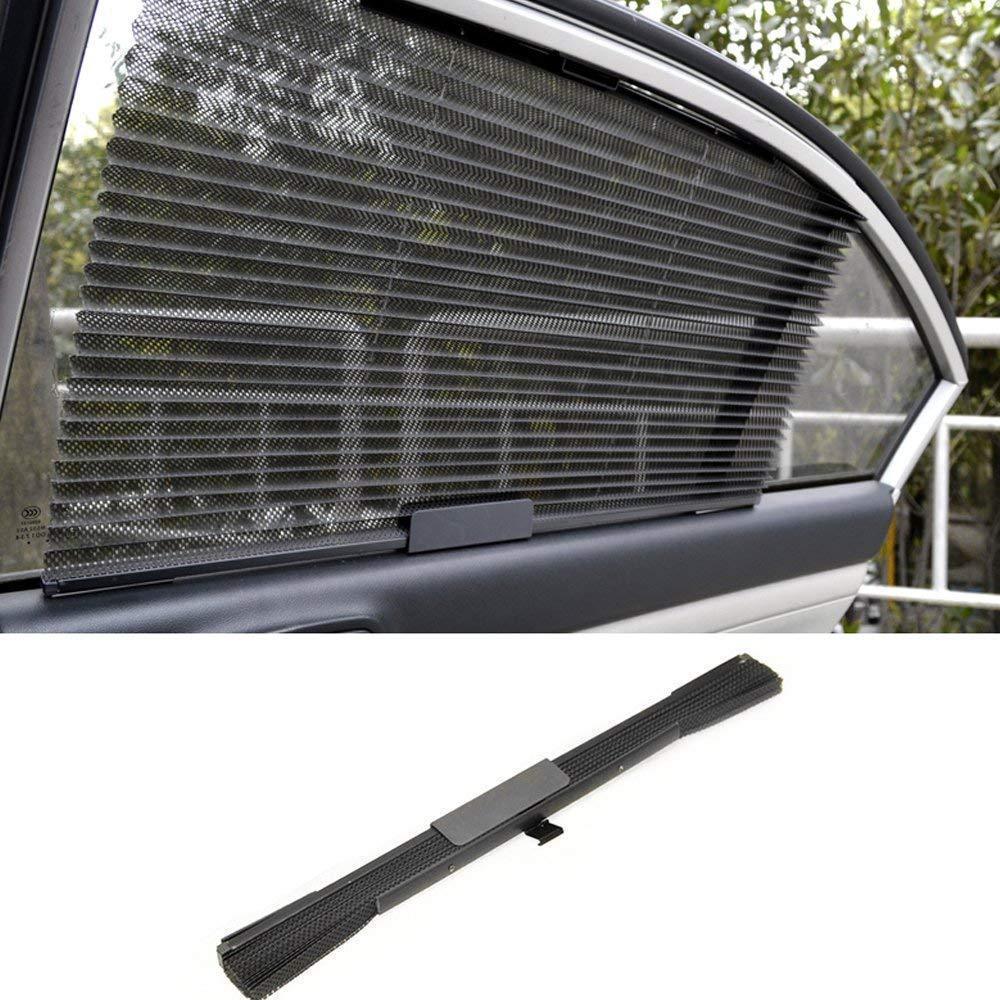 Car Window Sun Shade Curtain With 3M Adhesive, Black