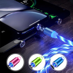 LED Magnetic 3 in 1 USB Charging Cable