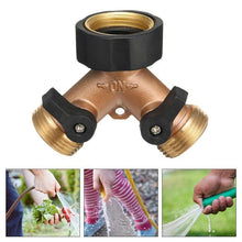 Load image into Gallery viewer, Garden Two-Way All Copper Ball Valve