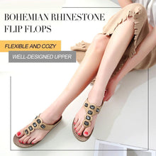 Load image into Gallery viewer, Bohemian Rhinestone Flip Flops