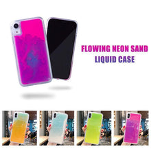Load image into Gallery viewer, Dynamic Quicksand Flowing Neon Sand Liquid Phone Case