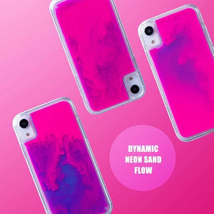 Dynamic Quicksand Flowing Neon Sand Liquid Phone Case