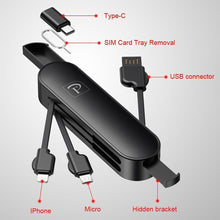 Load image into Gallery viewer, 3 in 1 Folding Saber Charging Cord