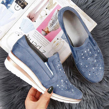 Load image into Gallery viewer, Women Shining Casual Slip-on Sneaker Shoes