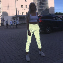 Load image into Gallery viewer, Reflective Jogger Pants