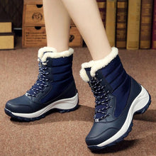Load image into Gallery viewer, Waterproof Women High-Top Cotton Shoes