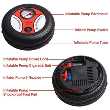 Load image into Gallery viewer, Mini Car Tire Inflator Pump