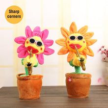 Load image into Gallery viewer, Sunflower singer with saxophone, funny toy