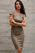 Load image into Gallery viewer, Best Zipper Short Sleeve Knee-Length Sheath Dress