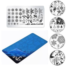 Load image into Gallery viewer, Nail Art Stamping Template--Christmas Style