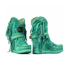 Load image into Gallery viewer, New Women&#39;s Tassel Faux Suede Winter Boots